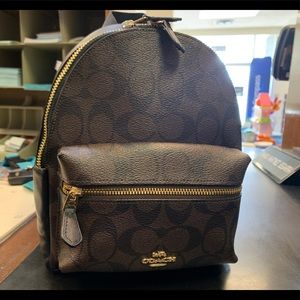 Coach mini backpack w matching wallet